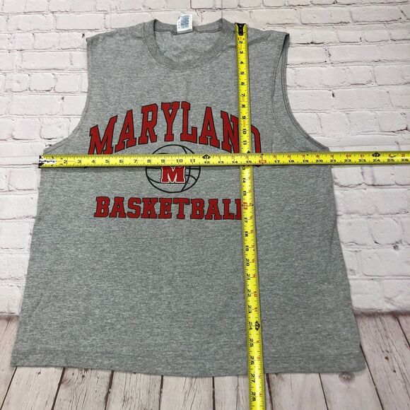 Vintage University of Maryland Basketball Men Tank Top Size Large B251 -18 - Picture 2 of 12